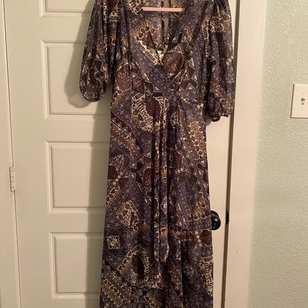 Calvin Klein sz 4 bohemian pattern dress like new